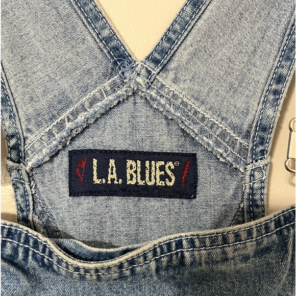 L.A. Blues | Vintage Blue Short Overalls - Picture 4 of 8